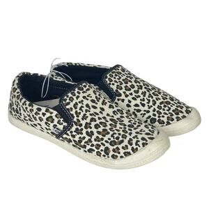 Tommy Bahama Leopard Tan Black Animal Print Slip-On Sneaker Size 8.5